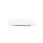 image of GET M168RC-NW Platter, 16"L x 8"W x 1 5/8"H, Rectangular Melamine White, Break/Chip Resistant
