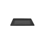 image of GET M1811RC-B Melamine Rectangular Platter, 18" x 11-1/2" x 1-1/2", Black, BPA Free