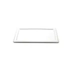 image of GET M1812RC-NW Tray, 18"L x 12"W x 3/4"H, White Melamine, Rectangular, Break/Chip/Stain Resistant