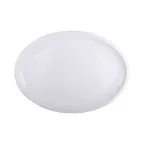 image of GET M1813118OV-W Oval White Melamine Platter – 18" x 13" Dishwasher Safe, BPA‑Free, Scratch‑Resistant