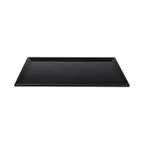 image of GET M18513-B Elite Global Solutions Platter, 18"L x 13"W x 3/4"H, Rectangular, Melamine, Black