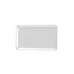 image of GET M2011RC-NW Tray, 20"L x 11"W x 1-1/4"H, Rectangular, White, Melamine, BPA Free, Dishwasher Safe
