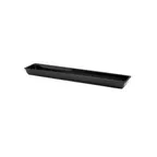 image of GET M3062-B Elite Global Solutions Tray, 30"L x 6"W x 2"H, Rectangular, Beaded Edge, Melamine, Black