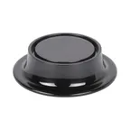 image of GET M5P-B Pedestal – 5" Round Display Riser, 1-1/2" Height, Black Melamine, BPA‑Free, Dishwasher Safe