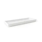 image of GET M6151-W Food Bin, 15" x 6" x 1", White Melamine, Break/Chip, Dishwasher Safe, BPA Free