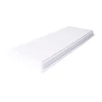 image of GET M6152LID-W Elite Global Lid, 15" x 6" Rectangular, White Melamine, BPA‑Free, Dishwasher Safe