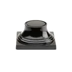 image of GET M74P-B Display Riser – 7" x 3-3/4" Black Melamine Pedestal, Venetian, Break‑Resistant