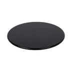 image of GET M7PL-B Elite Global Solutions Plate, 7" Dia. x 1/2"H, Round, Flat, Melamine, Black