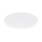 image of GET M7PL-NW Plate, 7" Dia. x 1/2"H, Round White Melamine, Break, Chip, Stain/Scratch Resistant