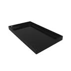 image of GET M8151-B Bin 15" x 8" x 1" Rectangular Black Melamine Break/Chip/Stain‑Resistant Dishwasher Safe