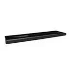 image of GET M8301-B Bin, 30"L x 8"W x 1-1/4"H (3/4"-2-1/4" Depth) Melamine Black, Resistant BPA‑Free