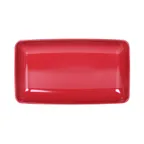 image of GET M85145-CBR Platter, 2-1/2 Qt., 14.5"L x 8.5"W x 2.75"H, Melamine, Cranberry, Scratch-Resistant