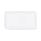image of GET M85145-NW Platter, 14.5"L x 8.5"W x 2.75"H, 2.5 Qt, Rectangular, Melamine, White