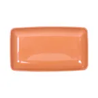 image of GET M85145-STC Platter, 2-1/2 Qt, 14-1/2" L × 8-1/2" W × 2-3/4" H, Orange, BPA‑Free Melamine