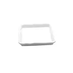 image of GET M858-NW Elite Global Tray – 8-5/8" x 1-5/8" Square Shallow White Melamine Display Tray