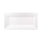 image of GET M918RR-W Elite Solutions Tray, 18"L x 9"W x 1"H, Rectangular, Pebble Textured, White, Melamine