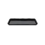 image of GET M926-B Tray – 26" L x 9" W x 1.5" H, Black Melamine, Scratch‑Res., Dishwasher Safe, BPA‑Free