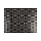 image of GET M978RC-B Bakery Tray, 12-3/4"L x 9-7/8"W x 3/4"H, Rectangular, Black, Melamine, BPA Free