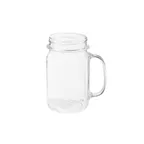 image of GET MAS-3-CL Clear Polycarbonate Mason Jar, 16 Oz. (16.55 Oz. Rim Full) - 1 Dozen