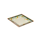 image of GET ML-104-BF Bella Fresco™ Plate, 10" x 10", Square, White, Break-Resistant, Melamine