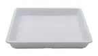 image of GET ML-120-W Entrée Tray, 9-1/4" x 9" x 1-1/4", Square, White, Melamine, Dishwasher Safe, NSF