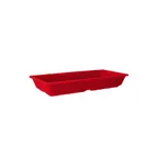 image of GET ML-121-RSP Red Sensation 16oz Entree Plate, 9-1/4" x 4-3/4", Rectangular, Melamine, NSF