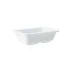 image of GET ML-123-W Milano Side Dish, 4 oz, 3" x 4-3/4" Rectangular, White Melamine, NSF