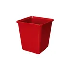 image of GET ML-150-RSP Red Sensation Salad Crock, 3 Qt, Square 6"x6", Melamine, Break-Resistant