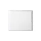 image of GET ML-155-W Bake & Brew Display Tray, 14" x 11-1/2", Rectangular, Scallop Edge, Melamine, White