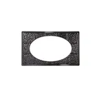 image of GET ML-192-BK Tile Inset, Black Melamine, Cut Out for ML-183/184, Break‑Resist, Dishwasher Safe, NSF