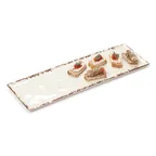 image of GET ML-2107-TC Tuscan Mill 21" Serving Platter, Beige, Melamine, Break‑Resistant, 2‑4 Qts