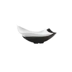image of GET ML-220-BK San Michele 4qt Black Melamine Bowl 16‑1/4" x 10‑1/2" x 6" Rectangular Dishwasher Safe