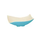 image of GET ML-220-SE Keywest™ Bowl, 4 Qt., 16.25" x 10.5" x 6"H, Rectangular Melamine, Two‑Tone Sea Breeze