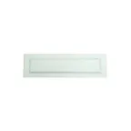 image of GET ML-226-W Milano Display Tray, 21-1/2" x 8-1/4" x 3/4"H, Rectangular, White Melamine