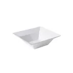 image of GET ML-245-W Siciliano Bowl, 3.8 Qt, 12" x 4"H, Square, Melamine, White