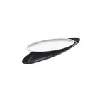 image of GET ML-253-BK Siciliano Platter, 1.3 Qt., 21" x 6-1/2" x 1-1/2", Oval, Melamine, Black