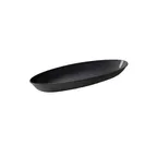 image of GET ML-256-BK Siciliano Platter, 30" x 11 3/4" x 3 1/2", 10.4 Qt, Oval, Melamine, Black