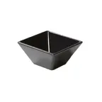 image of GET ML-257-BK Siciliano Petite Square Bowl, 3 Oz, 3" x 1-1/2", Black Melamine, Dishwasher Safe