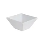 image of GET ML-257-W Siciliano Petite Bowl 3 Oz., 3" Square White Melamine Break‑Resistant Dishwasher Safe