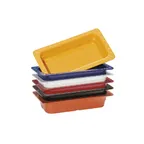 image of GET ML-29-BUI Food Pan, GN 1/4 (10.36" x 6.3" x 2.5"), Melamine, Assorted, 2.5" Depth - 6/Case