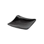 image of GET ML-63-BK Milano Plate, 10-1/4", Square, Break-Resistant, Dishwasher Safe, Melamine, Black