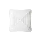 image of GET ML-65-W Milano Plate, 13-3/4", Square, Break-Resistant, Dishwasher Safe, Melamine, White