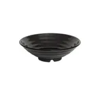 image of GET ML-77-BK Milano™ Bowl, 24 Oz., 7" Dia. X 2-1/4"H, Break-Resistant, Melamine, Black