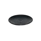 image of GET ML-83-BK Milano Plate, 12-1/2" Dia., Break-Resistant, Dishwasher Safe, Melamine, Black