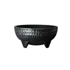 image of GET MOJ-804-BK - Molcajete Bowl, 64 Oz, 9" Dia x 4" H, Black Melamine, NSF - 1 Dozen