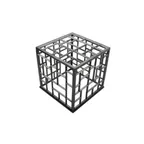 image of GET MONPDC11ST Mondrian Riser – 11" L x 11" W x 10.75" H, Aluminum Powder‑Coated, Steel Base