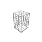 image of GET MONPDC11WW Bugambilia Mondrian Riser: 11" L x 11" W x 10-3/4" H Aluminum White Powder‑Coated