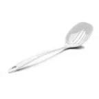 image of GET MSP12S-W Elite Spoon, 12" Slotted, White Melamine, Break/Chip Resistant, BPA‑free, Dishwasher Safe