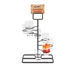 image of GET MTS-1496-BK Clipper Mill Tower Display, 9-1/2" x 8-1/2" x 14-1/4"H, Metal, Black