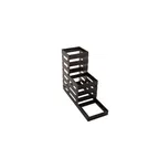 image of GET MTS-36-MG Condiment Stand, 12.5" x 4-1/4" x 9.75", 3‑Bin Countertop, Iron, Metal Gray